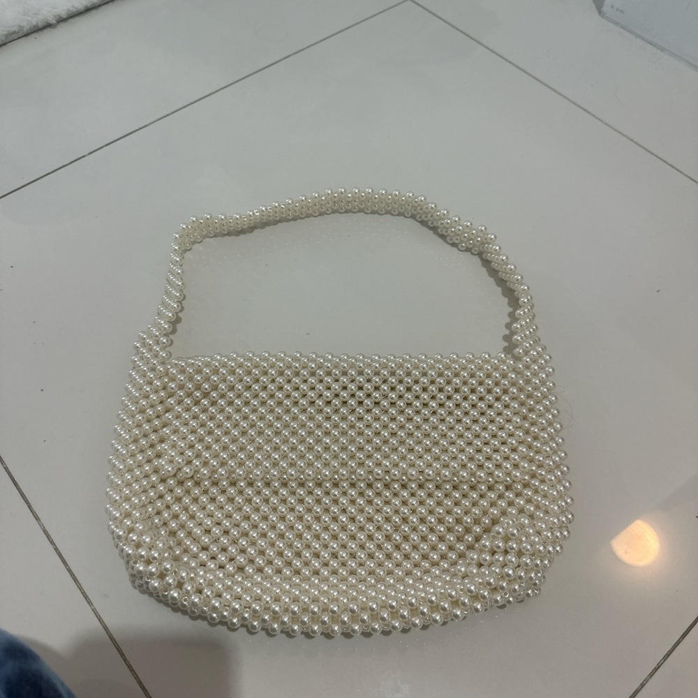 Elegant Pearl Beaded Women's Bag